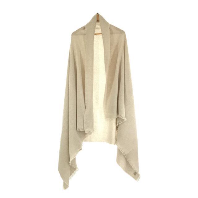 ファッション小物【美品】  MUSE de Deuxieme Classe / ミューズドゥーズィーエムクラス | 2022AW | ALONPI CASHMERE カシミア ストール 大判 マフラー | F | ナチュラル | レディース