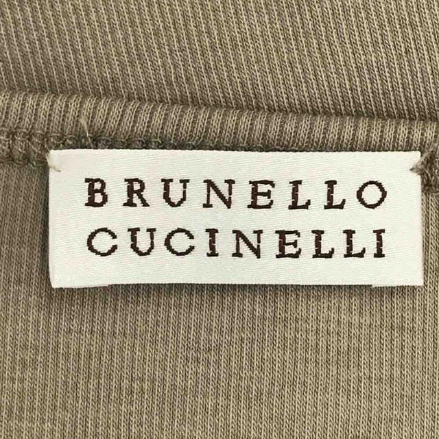 BRUNELLO CUCINELLI(ブルネロクチネリ)のBRUNELLO CUCINELLI / ブルネロクチネリ | フロント タック ビジュー付き リブ タンクトップ | グレージュ | レディース レディースのトップス(タンクトップ)の商品写真