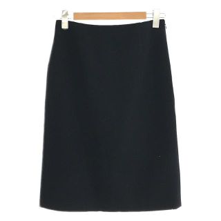 マディソンブルー(MADISONBLUE)のMADISON BLUE / マディソンブルー | SADOLWOOL HIGH WAIST TIGHT SKIRT サドル ウール ハイ ウエスト タイト スカート | 02(M) | ネイビー | レディース(ひざ丈スカート)