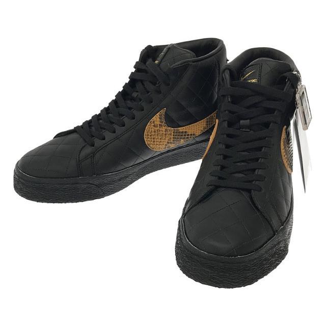 Supreme(シュプリーム)の【美品】  SUPREME / シュプリーム | × NIKE / ナイキ コラボ SB ZOOM BLAZER MID "SUPREME" BLACK/BLACK QS DV5078-001 スケートボーディング ズーム ブレーザー ミッド クイックストライク  ハイカットスニーカー 箱・替え紐・ステッカー有 | 27 | Black | メンズ メンズの靴/シューズ(スニーカー)の商品写真