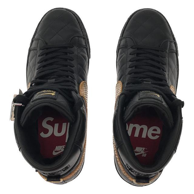 Supreme(シュプリーム)の【美品】  SUPREME / シュプリーム | × NIKE / ナイキ コラボ SB ZOOM BLAZER MID "SUPREME" BLACK/BLACK QS DV5078-001 スケートボーディング ズーム ブレーザー ミッド クイックストライク  ハイカットスニーカー 箱・替え紐・ステッカー有 | 27 | Black | メンズ メンズの靴/シューズ(スニーカー)の商品写真