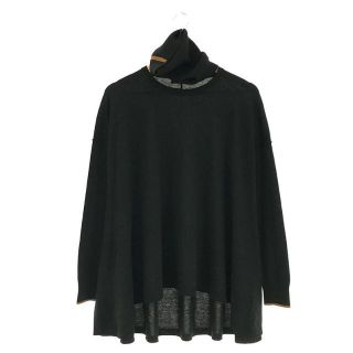 【新品】  SIWALY / シワリー | High Gauge A-line Pullover ハイゲージニット ネックウォーマー付き | 38 | グリーン | レディース(ニット/セーター)