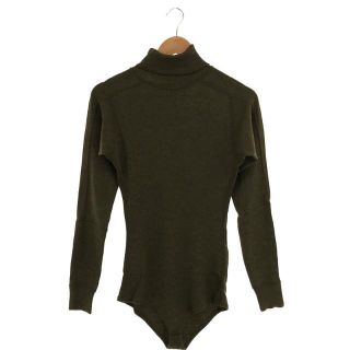 アーキ(archi)の【美品】  ARCHI / アーキ | SORREL BODY SUIT ウール リブ タートルネック ニット ボディスーツ | S | OLIVE | レディース(ニット/セーター)