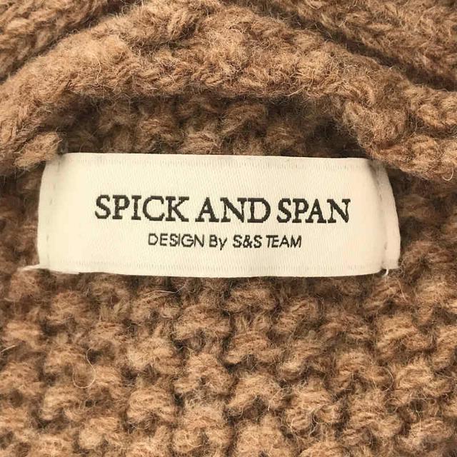 Spick & Span(スピックアンドスパン)のSpick and Span / スピックアンドスパン | ウール Vネック ケーブル ニット プルオーバー セーター | F | ブラウン | レディース レディースのトップス(ニット/セーター)の商品写真