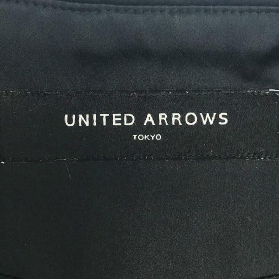 UNITED ARROWS(ユナイテッドアローズ)のUNITED ARROWS / ユナイテッドアローズ | アンゴラ ウール 裏地 シルク ノーカラー コート | 36 | ブラック | レディース レディースのジャケット/アウター(その他)の商品写真