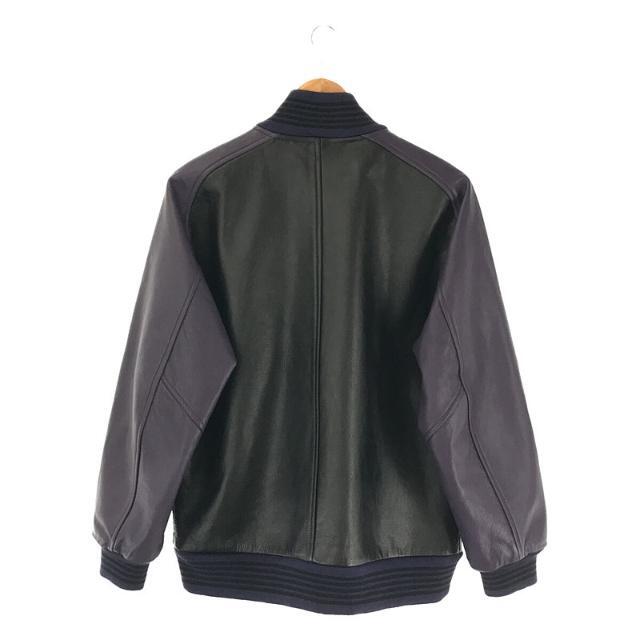【新品】 Needles / ニードルス | 2022AW Award Jacket Cowhide Leather LQ094 レザー  アワードジャケット ブルゾン | S | Purple | メンズ