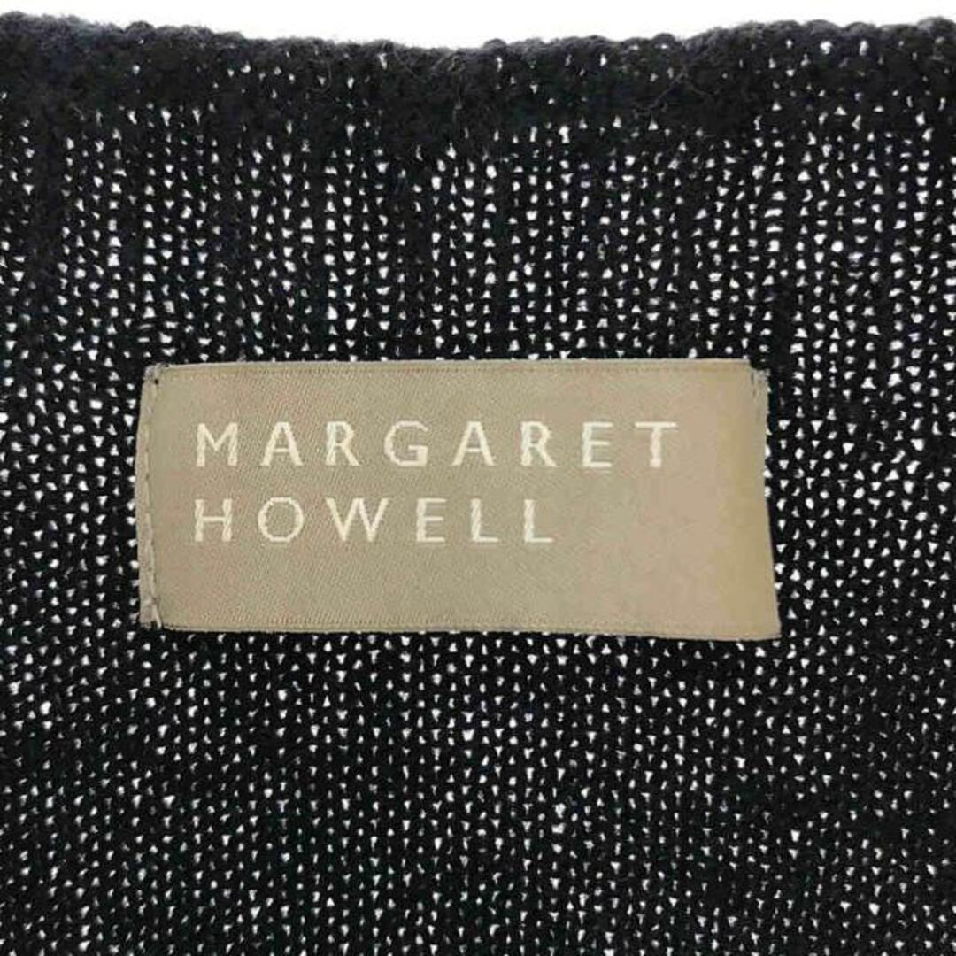 MARGARET HOWELL / マーガレットハウエル | カシミヤ ブレンド ウール ニット スリット プルオーバー セーター | 2 |  ダークネイビー | レディース