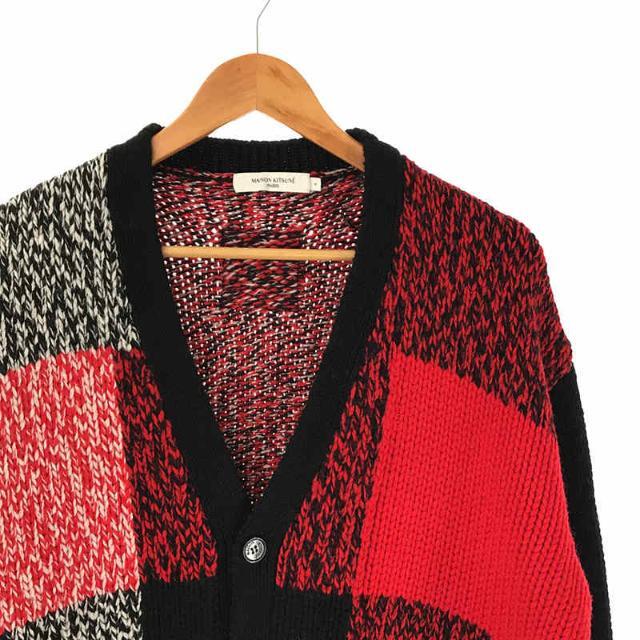 MAISON KITSUNE MOHAIR CHECK CARDIGAN