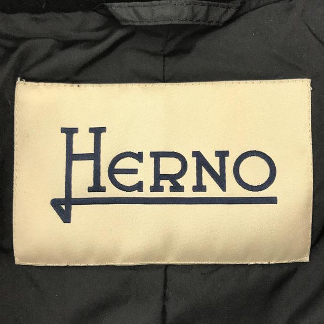 HERNO(ヘルノ)のHERNO / ヘルノ | POLAR-TECH ポーラーテック リブ 切替 ロング ダウンコート | 38 | ブラック | レディース レディースのジャケット/アウター(その他)の商品写真
