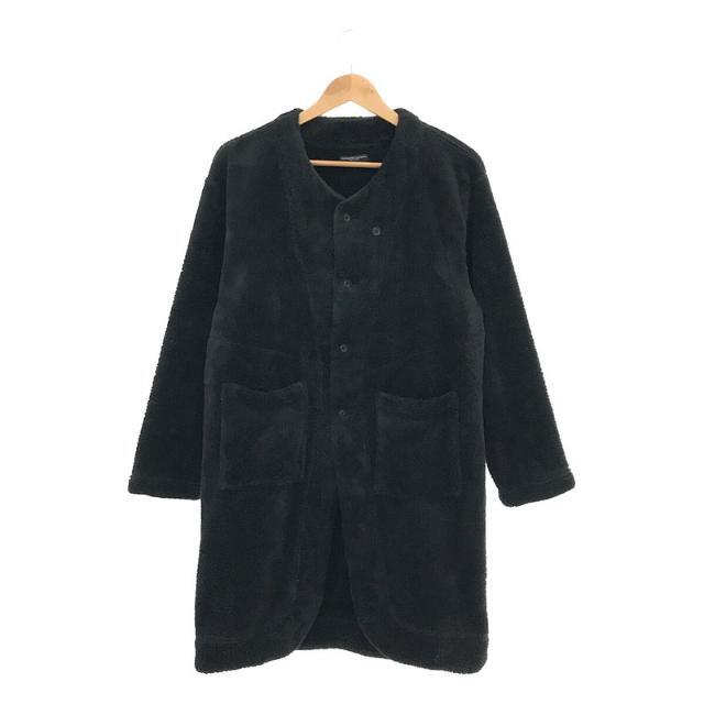 Engineered Garments / エンジニアドガーメンツ | 2019AW | 2Way KNIT LONG CARDIGAN POLY SHAGGY FLEECE シャギー フリース ニット ロング カーディガン | XS | ブラック | メンズカーディガン