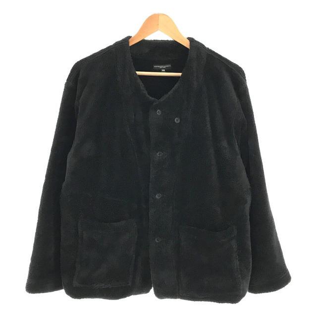 Engineered Garments / エンジニアドガーメンツ | 2019AW | 2Way KNIT LONG CARDIGAN POLY SHAGGY FLEECE シャギー フリース ニット ロング カーディガン | XS | ブラック | メンズカーディガン