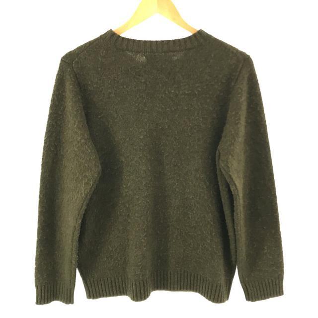 YAECA(ヤエカ)のYAECA / ヤエカ | WRITE クルーネック リブ ウール ニット プルオーバー セーター | M | OLIVE | メンズ メンズのトップス(ニット/セーター)の商品写真