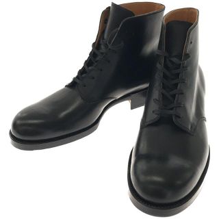 【新品】  forme / フォルメ | ff 107 7 hole boots Class（馬革）/ Goodyear 製法 トゥスチール付き レースアップ レザー ブーツ 箱有 | 3 1/2 | BLACK | レディース(ブーツ)