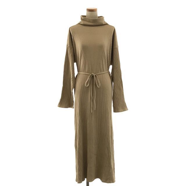 BASErange / ベースレンジ | LHASA KAFTAN ハイネック ワンピース | S | KHAKI | レディース