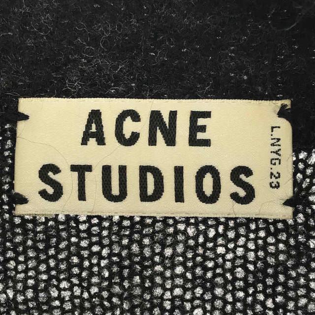 Acne Studios / アクネストゥディオズ | ボタンレス モヘヤ  ウール ニット ロング カーディガン | XS | チャコール | レディース レディースのトップス(カーディガン)の商品写真