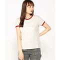 【ライトベージュ(H90B)】(W)Heather Ringer Tee