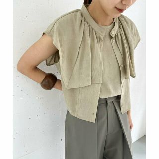 ケービーエフ(KBF)の【L.KHAKI】アンサンブルノースリーブブラウス(シャツ/ブラウス(長袖/七分))