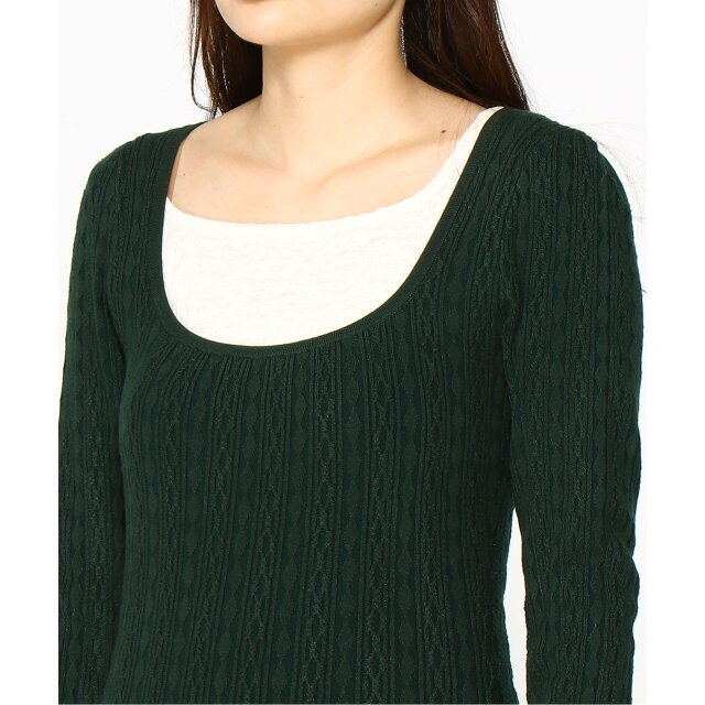 GUESS(ゲス)の【ダークグリーン(G8H6)】(W)Abigail Sweater Dress レディースのワンピース(ロングワンピース/マキシワンピース)の商品写真