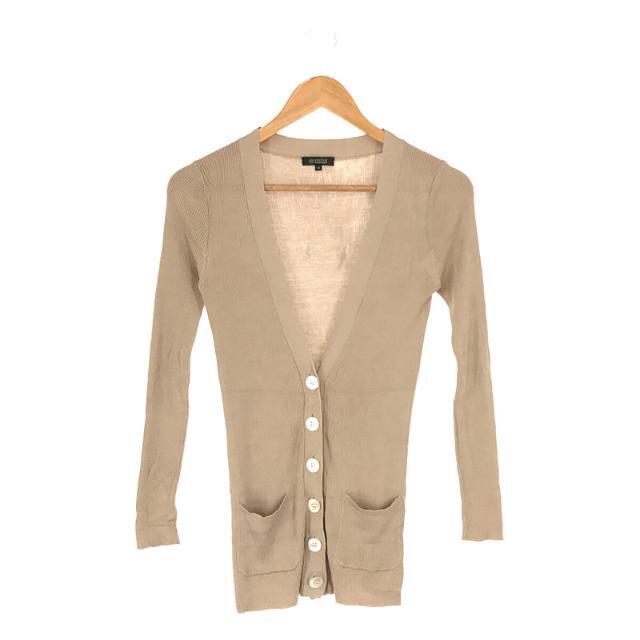 UNITED ARROWS / ユナイテッドアローズ | シルク リブ ニット カーディガン | 38 | グレージュ | レディース | フリマアプリ ラクマ
