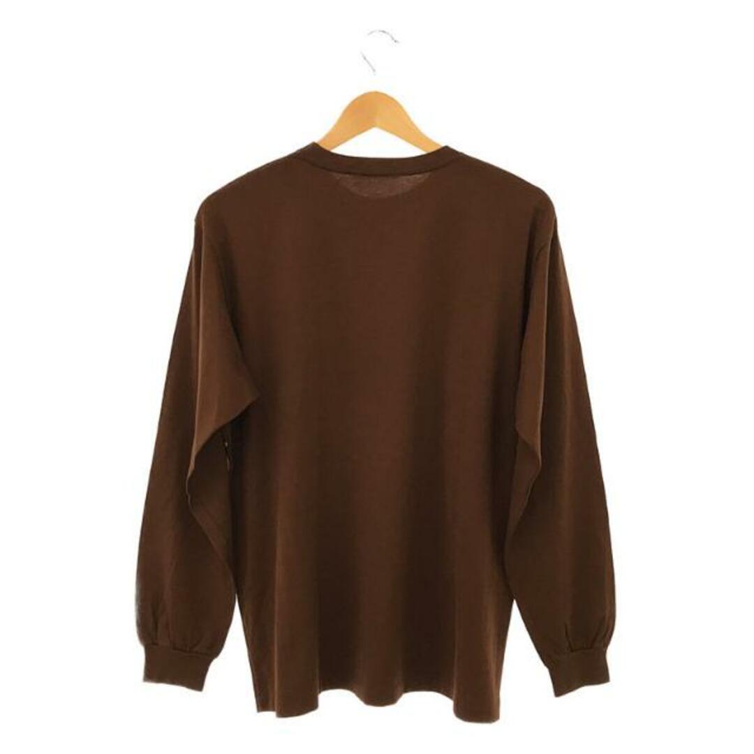 AURALEE / オーラリー | 2020AW | LUSTER PLAITING LONG SLEEVE TEE ラスター プレーティング ロングスリーブ カットソー | 3 | ブラウン | メンズ 2