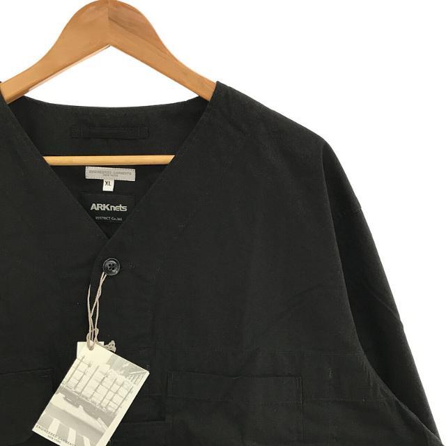【新品】 Engineered Garments / エンジニアドガーメンツ | ARKNETS 別注 Military cardigan ミリタリーカーディガン ジャケット | XL | ブラック | メンズ