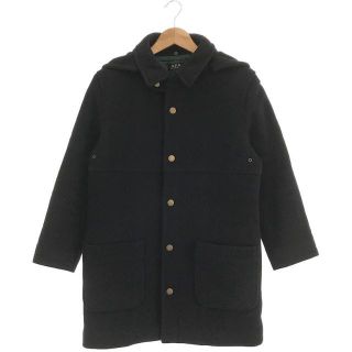 アーペーセー(A.P.C)のA.P.C. / アーペーセー | ウール ジャケット フーディ 裏地キルティング切替 フード着脱可 | XS | ダークネイビー | レディース(その他)