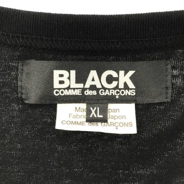 BLACK COMME des GARCONS(ブラックコムデギャルソン)の【美品】  BLACK COMME des GARCONS / ブラックコムデギャルソン | 2021SS / AD2020 サイド ドッキング 切替 ビッグシルエット クルーネック コットン シャツ  カットソー ロンT | XL | ブラック | メンズ メンズのトップス(Tシャツ/カットソー(七分/長袖))の商品写真