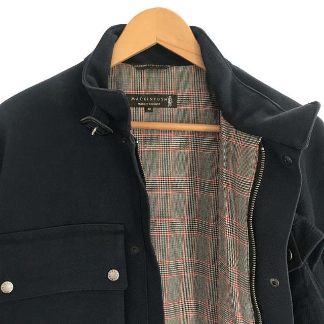 MACKINTOSH(マッキントッシュ)のMACKINTOSH / マッキントッシュ | スコットランド製 コットン ツイル 裏地 ウール グレンチェック モーターサイクル ジャケット | 38 | ネイビー | メンズ メンズのジャケット/アウター(その他)の商品写真