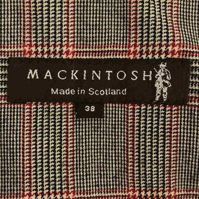 MACKINTOSH(マッキントッシュ)のMACKINTOSH / マッキントッシュ | スコットランド製 コットン ツイル 裏地 ウール グレンチェック モーターサイクル ジャケット | 38 | ネイビー | メンズ メンズのジャケット/アウター(その他)の商品写真