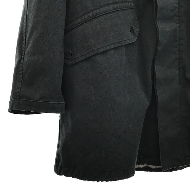 YVES SALOMON / イヴサロモン | ラビット フォックスファー ライナー付き モッズ コート ハンガー付き | 50 | ブラック | メンズ メンズのジャケット/アウター(その他)の商品写真