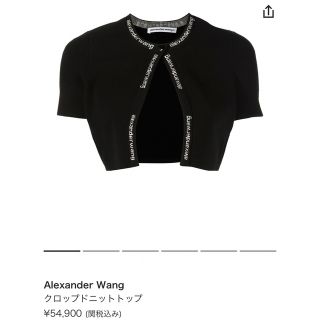 アレキサンダーワン(Alexander Wang)のアレキサンダーワン クロップドニットトップ(カーディガン)