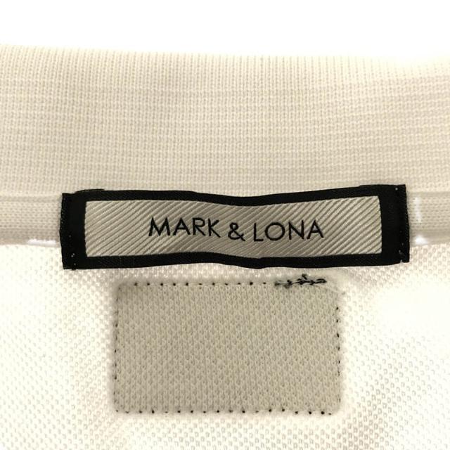 MARK&LONA(マークアンドロナ)のMARK&LONA / マークアンドロナ | コットン ポリエステル ラグラン ライン 切替 ポロシャツ | 50 | ホワイト / ブラック | メンズ メンズのトップス(Tシャツ/カットソー(半袖/袖なし))の商品写真