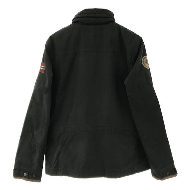 NAPAPIJRI / ナパピリ | 2WAY M-65 タイプ ヴィンテージ加工 ワッペン 中綿 キルティング ミリタリー ジャケット | M | ブラック | メンズ