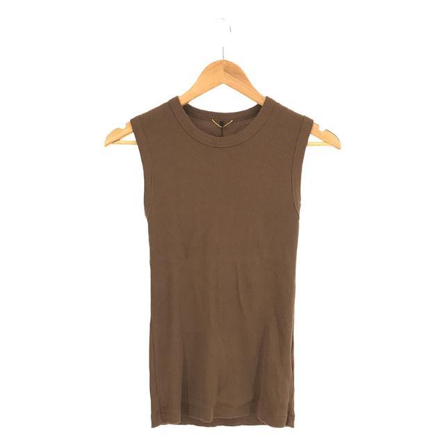 DEUXIEME CLASSE(ドゥーズィエムクラス)の【美品】  Deuxieme Classe / ドゥーズィエムクラス | sleeveless プルオーバー リブ タンクトップ | F | ブラウン | レディース レディースのトップス(タンクトップ)の商品写真