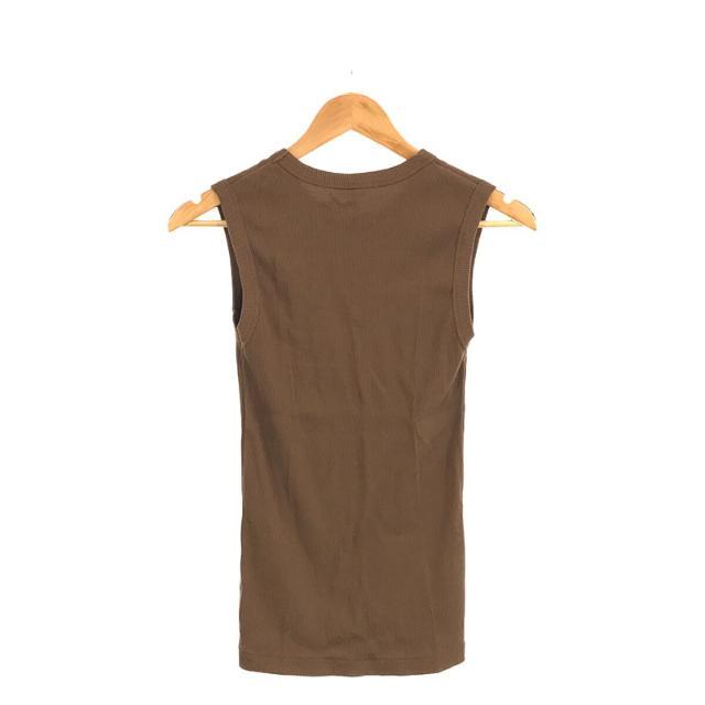 DEUXIEME CLASSE(ドゥーズィエムクラス)の【美品】  Deuxieme Classe / ドゥーズィエムクラス | sleeveless プルオーバー リブ タンクトップ | F | ブラウン | レディース レディースのトップス(タンクトップ)の商品写真