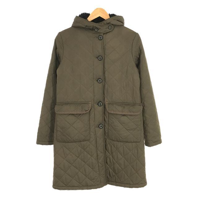 MACKINTOSH / マッキントッシュ | 英国製 NO.QA キルティング ボア フーデッド コート | S | カーキ | レディース |  フリマアプリ ラクマ