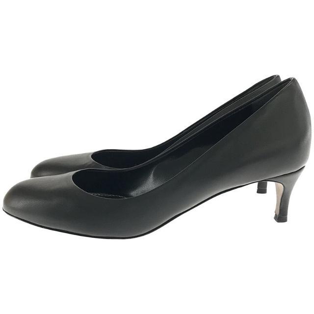 【美品】 sergio rossi / セルジオロッシ | Scarpe Donna Pump レザー ラウンドトゥ パンプス 箱有 | 37 2/1  | ブラック | レディース