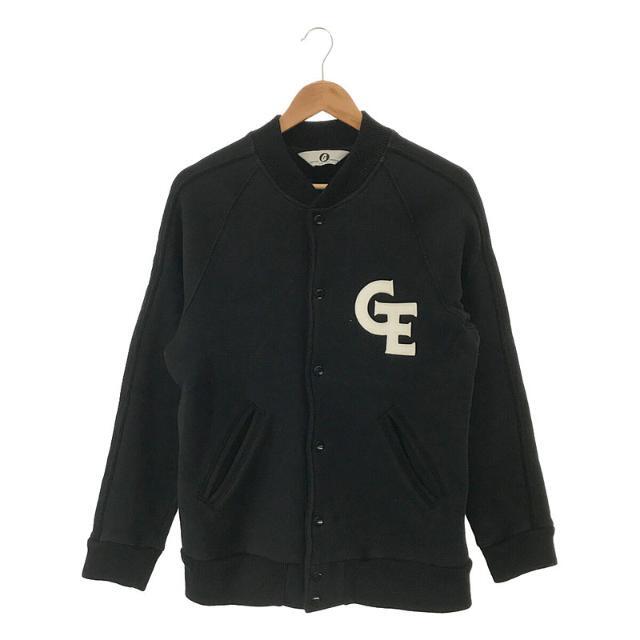 GOODENOUGH / グッドイナフ | ロゴ ワッペン スウェット スナップ カーディガン スタジャン | M | ブラック | メンズ | フリマアプリ ラクマ