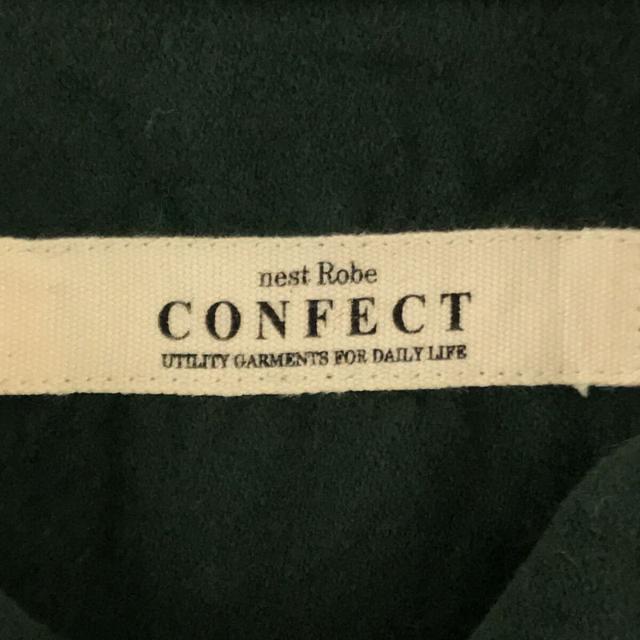 nest robe CONFECT / ネストローブコンフェクト | コットン カシミヤ フランネル ジップアップ シャツ ジャケット | 3 | グリーン | メンズ 4