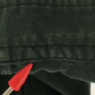 nest robe CONFECT / ネストローブコンフェクト | コットン カシミヤ フランネル ジップアップ シャツ ジャケット | 3 | グリーン | メンズ