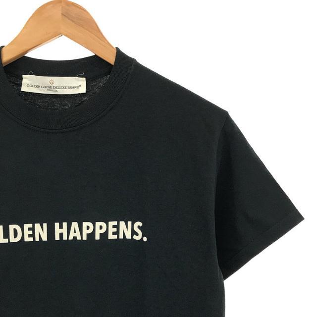 ゴールデングース goldengoose バックスタープリントTシャツ　ブラック