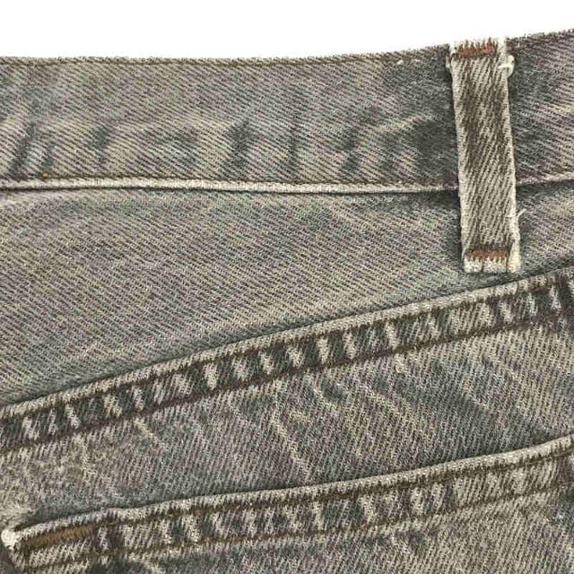 Levi's(リーバイス)のLevi's / リーバイス | 1980s | 80s VINTAGE ヴィンテージ USA製 501-0658 先染め カットオフ デニム パンツ | W30 L34 | ブラック | メンズ メンズのパンツ(その他)の商品写真