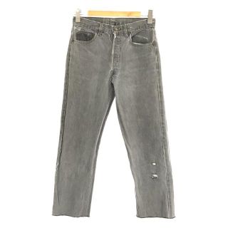 リーバイス(Levi's)のLevi's / リーバイス | 1980s | 80s VINTAGE ヴィンテージ USA製 501-0658 先染め カットオフ デニム パンツ | W30 L34 | ブラック | メンズ(その他)