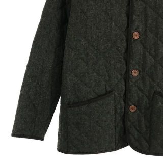 【バブアー】オイルドコート ジャケット BELSAY 裏地キルティング 黒