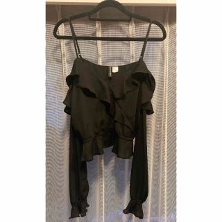 エイチアンドエム(H&M)のＨ&M シースルー オフショルトップス(シャツ/ブラウス(長袖/七分))