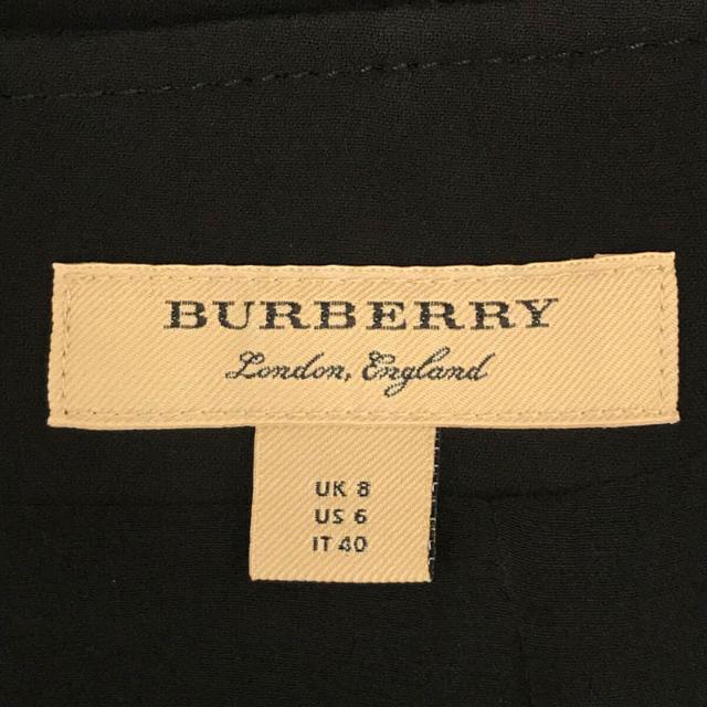 BURBERRY(バーバリー)のBurberry / バーバリー | シルク ウール バックル付き ミディ ドレス ワンピース ガーメントケース付き | UK8 | ブラック | レディース レディースのワンピース(ミニワンピース)の商品写真