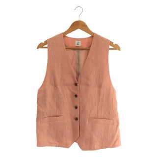 ロク(6 (ROKU))の【美品】  6(ROKU) / ロク | HEMP VEST ヘンプ ベスト | FREE | ピンク | レディース(ベスト/ジレ)