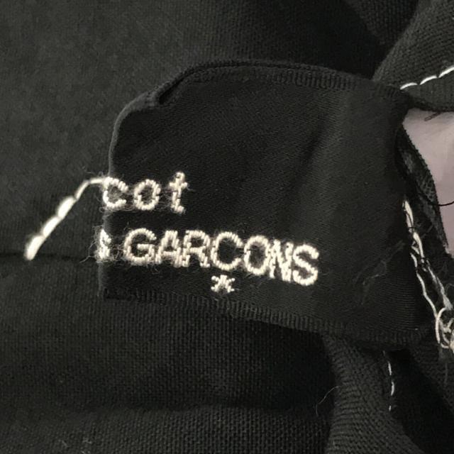 tricot COMME des GARCONS / トリココムデギャルソン   AD   ウール 製品染め ステッチワーク ラップ タック  スカート   S   ブラック   レディース