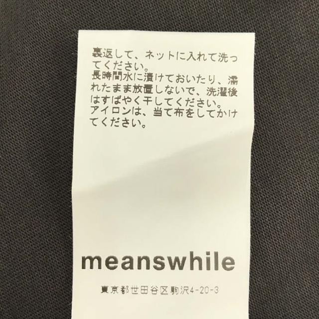 【美品】  meanswhile / ミーンズワイル | タグ付き 2022SS LUGGAGE L/S TEE (BLACK) / MW-CT22203 フィッシング ポケット ロングスリーブ Tシャツ カットソー | 2 | ブラック | メンズ