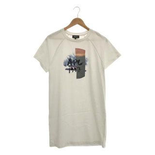 アーペーセー(A.P.C)のA.P.C. / アーペーセー | オーガニックコットン プリント ロング カットソー Tシャツ | S | WHITE | レディース(Tシャツ(半袖/袖なし))